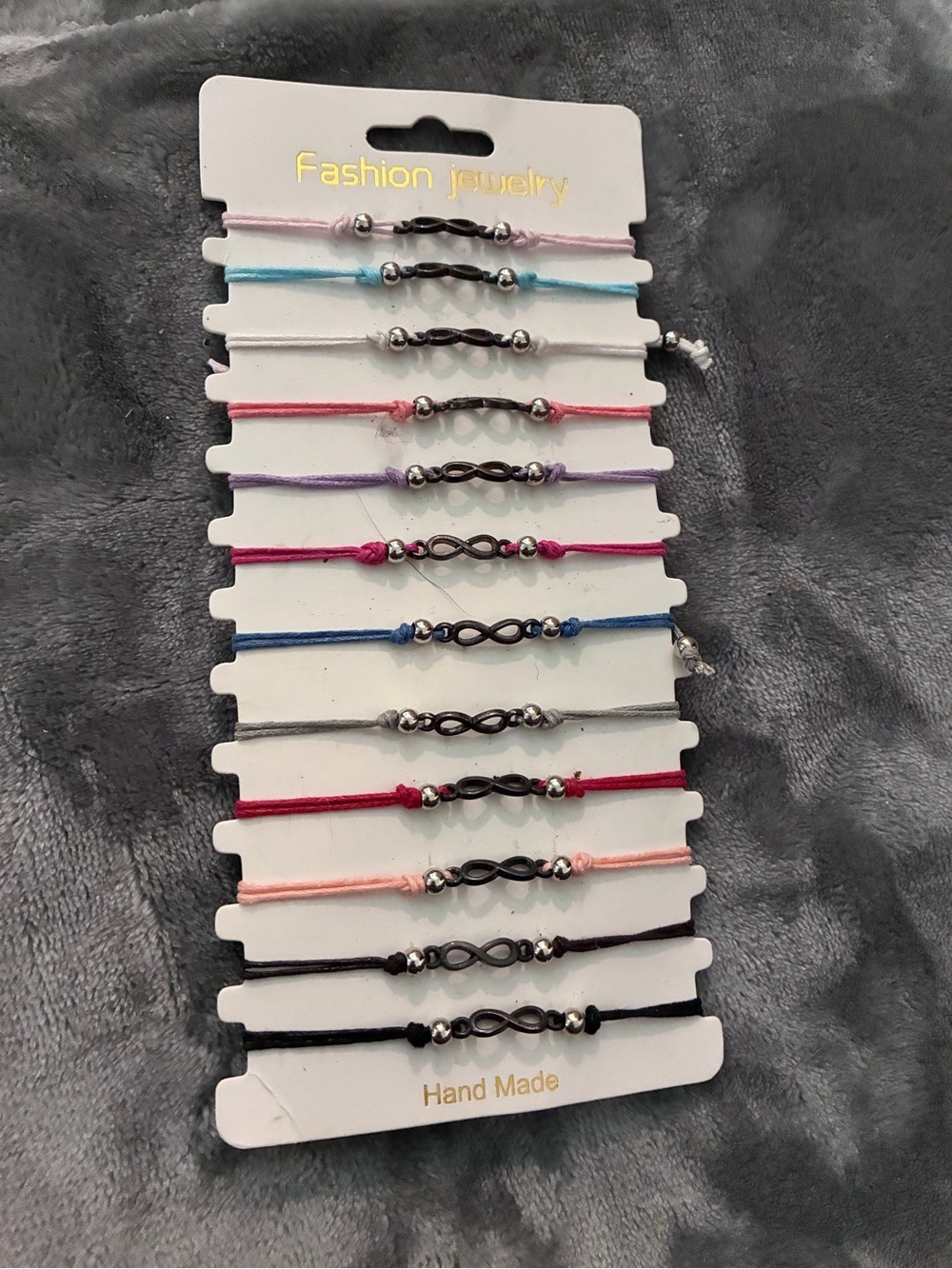Fashion Jewelry 12pcs Infinity Decor Bracelet